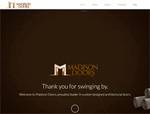 Tablet Screenshot of madisondoorsinc.com